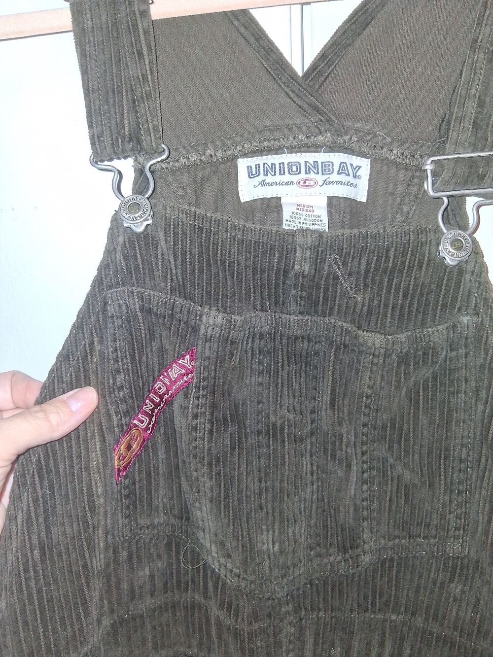Vintage 1995 Unionbay Women's Brown Corduroy Overalls